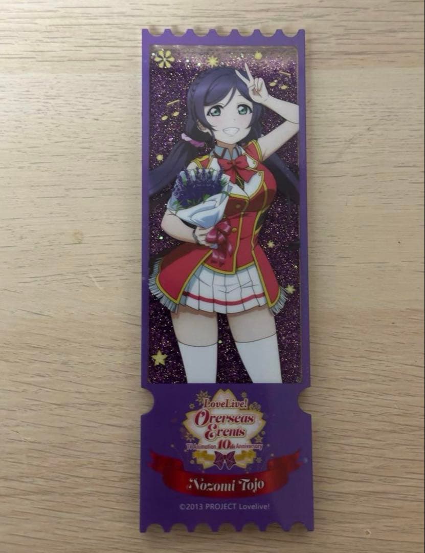 ラブライブ μ's 東條希 海外イベント キラキラアクリルチケット