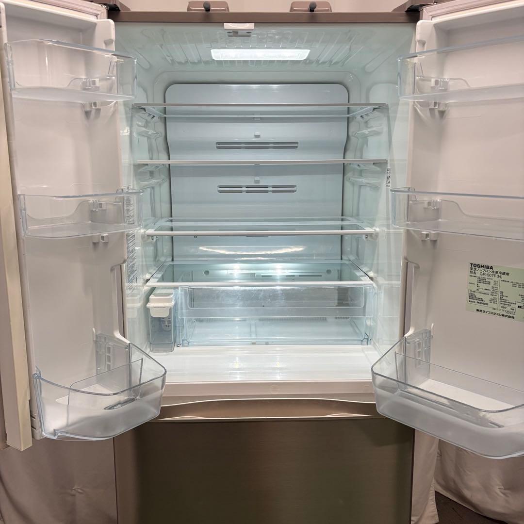 ★156　冷蔵庫　500ℓ〜600ℓ　大型　東芝　安い　綺麗　両開き　設置無料
