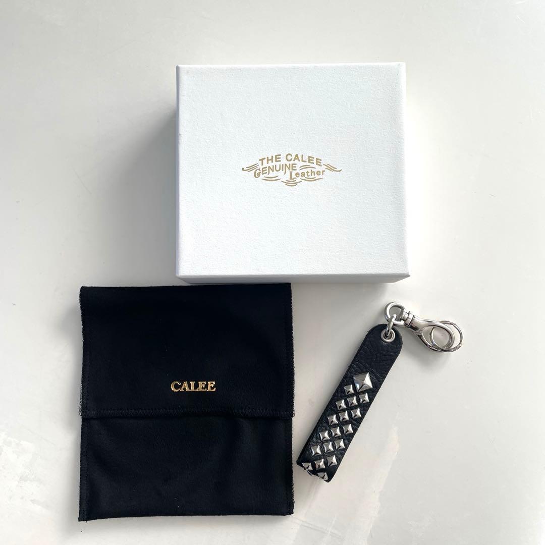 キャリー　スタッズレザー　フラット　キーリング