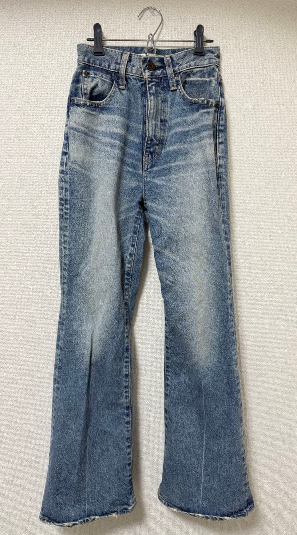 MOUSSY デニム MVS FLARE 23inch ブルー