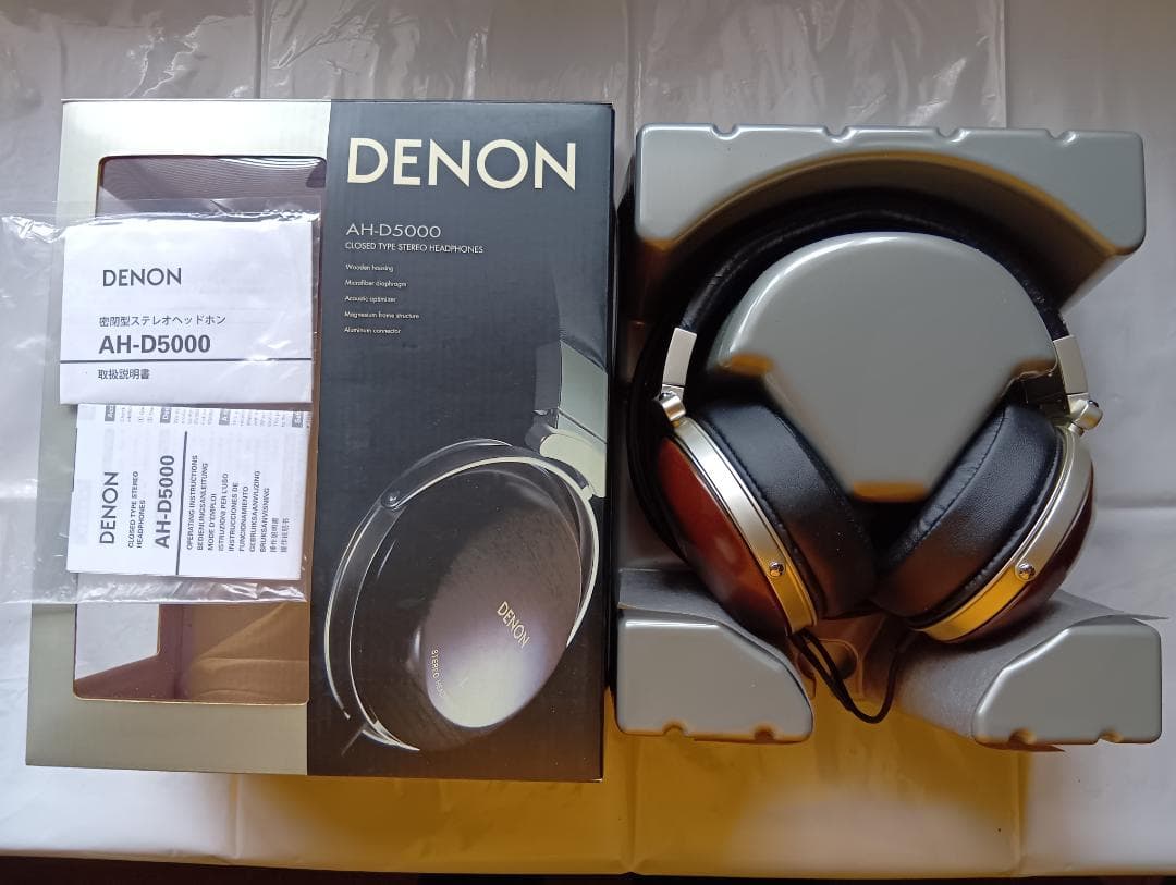 【廃番】DENON AH-D5000 ヘッドホン 天然木ハウジング
