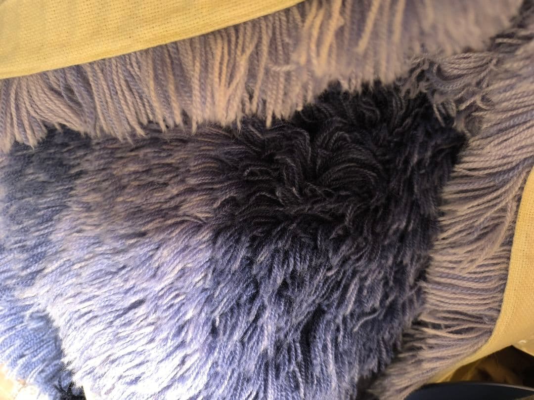 美品 山形緞通 ken okuyama NAMI Dark Blue 16.5万