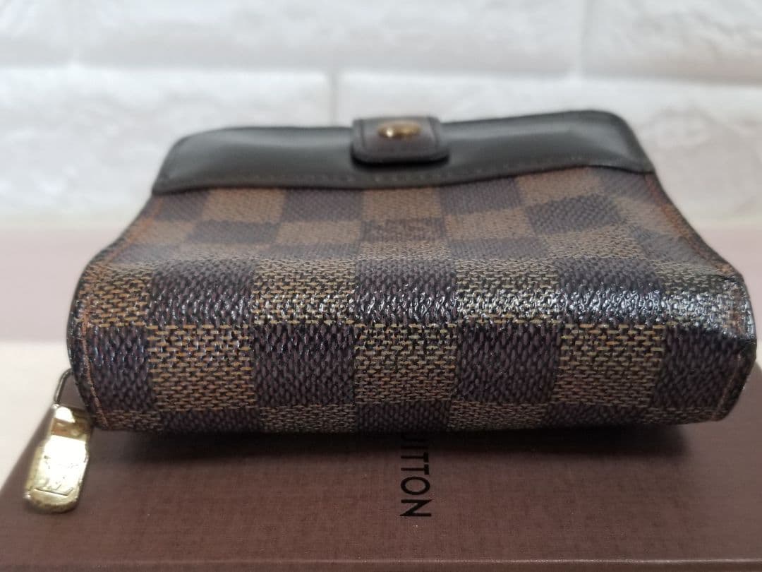 【直営店正規品】ルイヴィトン ダミエ コンパクトジップ 二つ折り財布