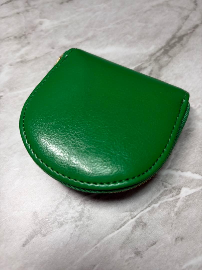 皇居限定　 菊の御紋ケース　お金を育てる緑　グリーン　財布　小銭入れ