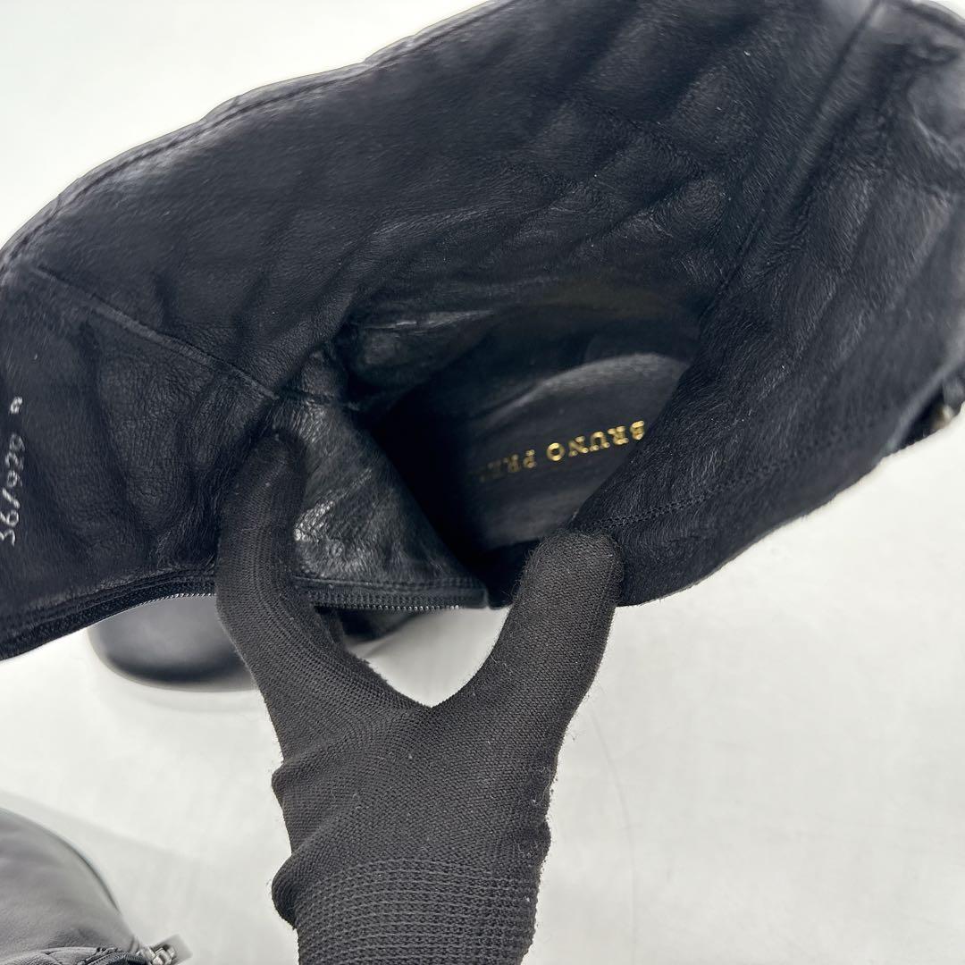 BRUNO PREMI ブルーノプレミ ミドルブーツ 本革 レザー サイドジップ