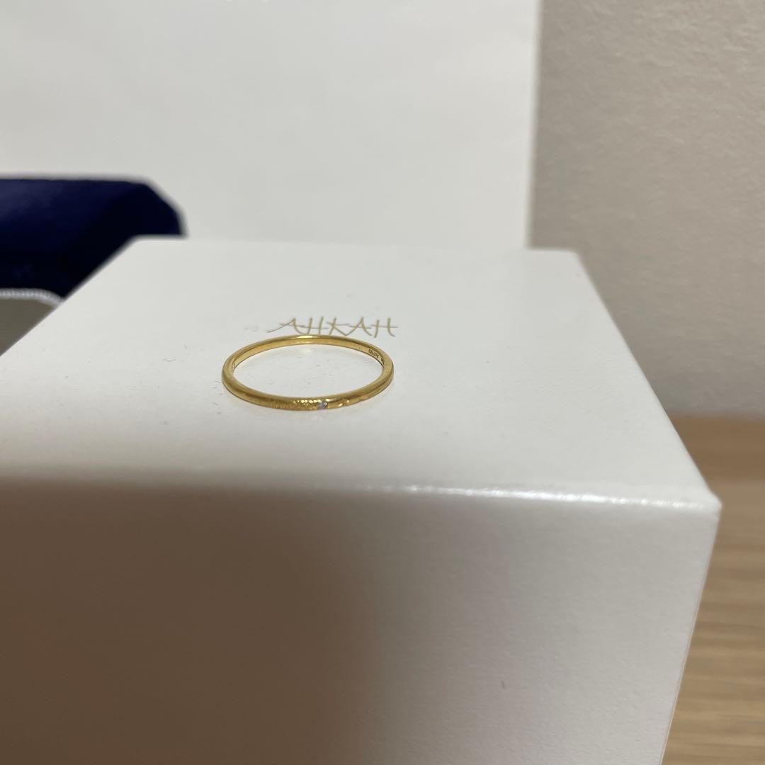 AHKAH メテオールリング　K18ゴールド　8号