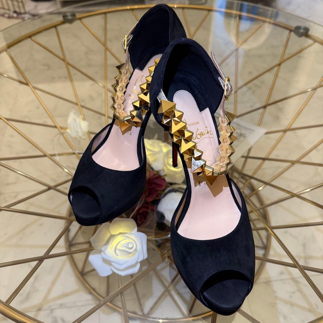 ルブタンオープントゥハイヒール