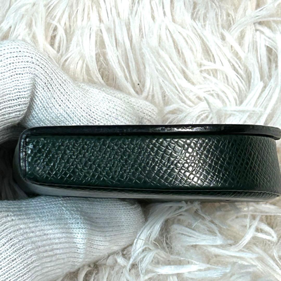 ルイヴィトン　エピ　ポルトモネ・キュベット　グリーン　ケース　美品
