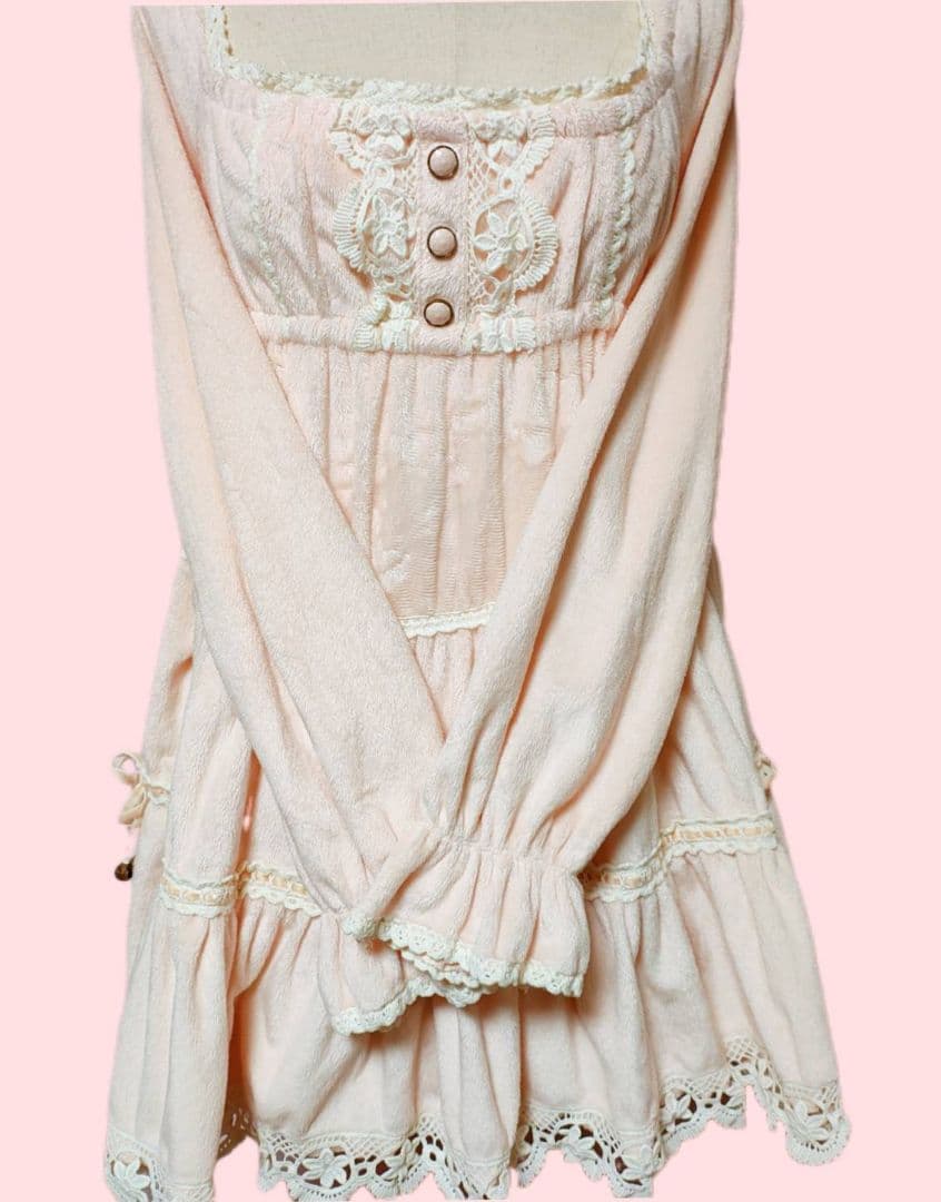 ♡　希少 リズリサ リボンワンピー 姫ギャル 00s ゴスロリ ロリータ