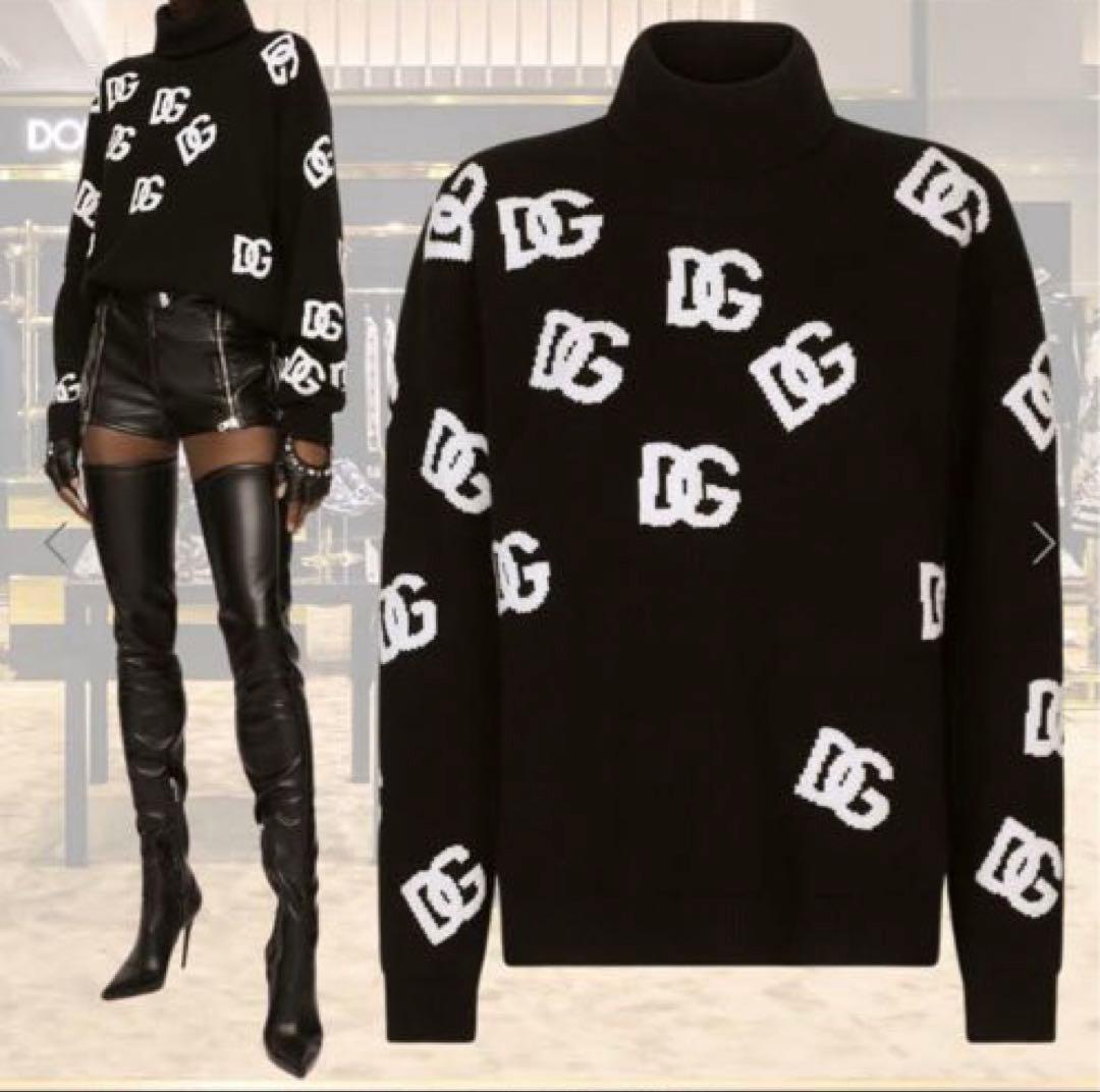 【極美品】DOLCE & GABBANA ニット　セーター　DCロゴ38