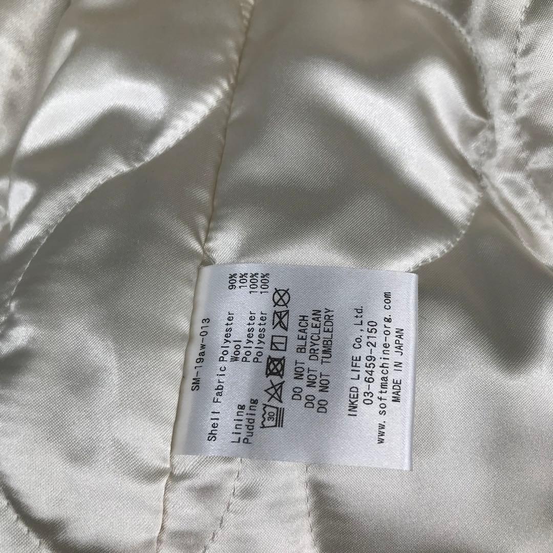 ソフトマシーン　シャツジャケット　L　ブラック　ウール