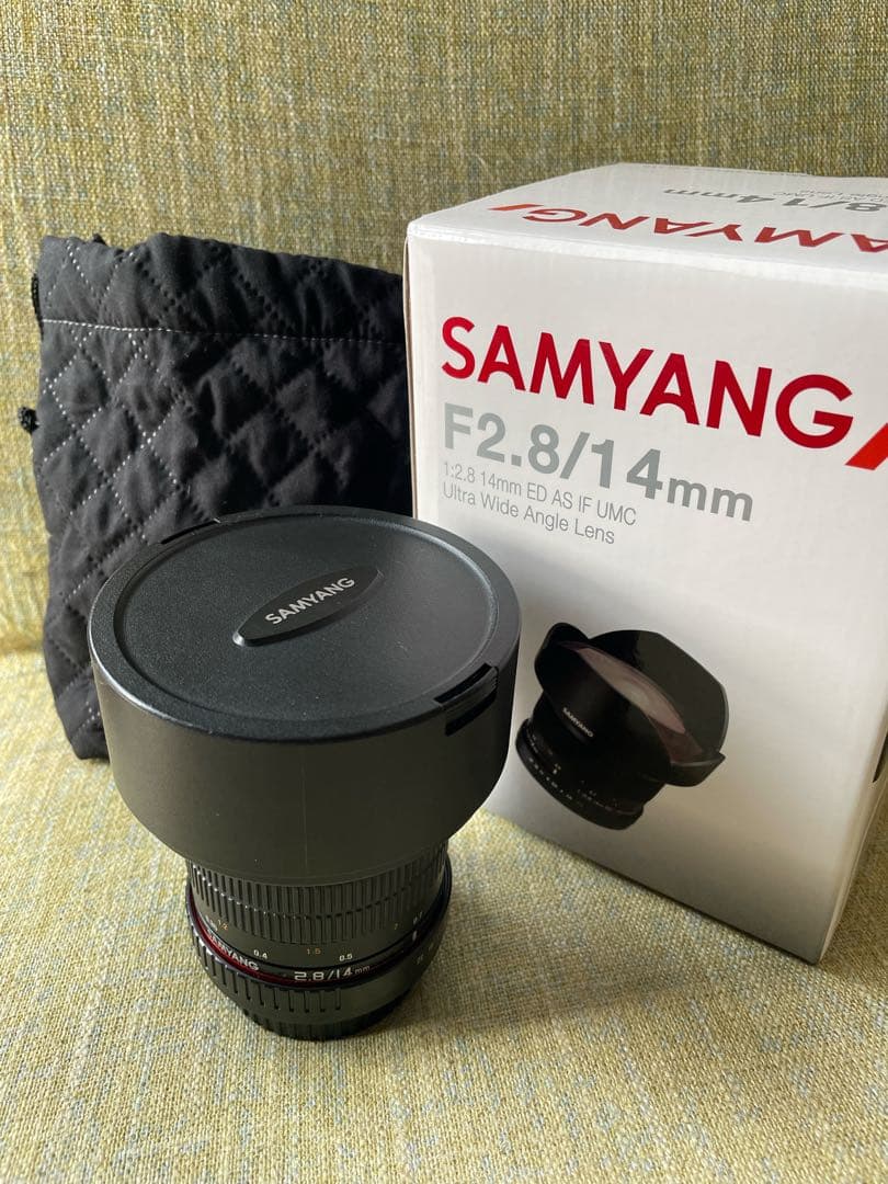 キャノン ✨SAMYANG F2.8/14mm 超広角レンズ
