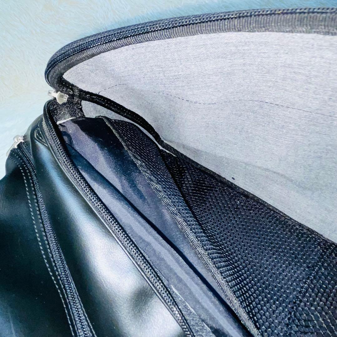 ★美品★ EASTBOY スクールバッグ ブラック 自由の女神刺繍　ピンク