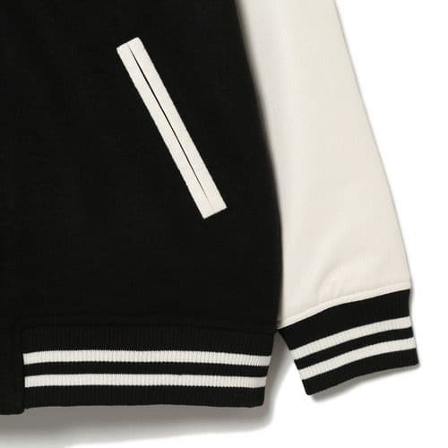 メルトンスタジアムジャケット/バックプリント黒【レディースL/送料込/1回着用】