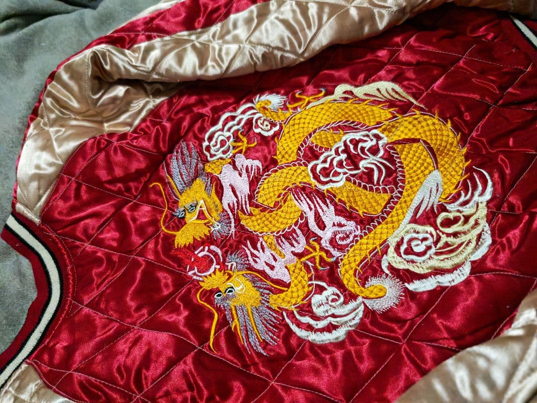 DRAGON 日本限定トウヨウ虎龍 スカジャン unisex レーヨン ２面用