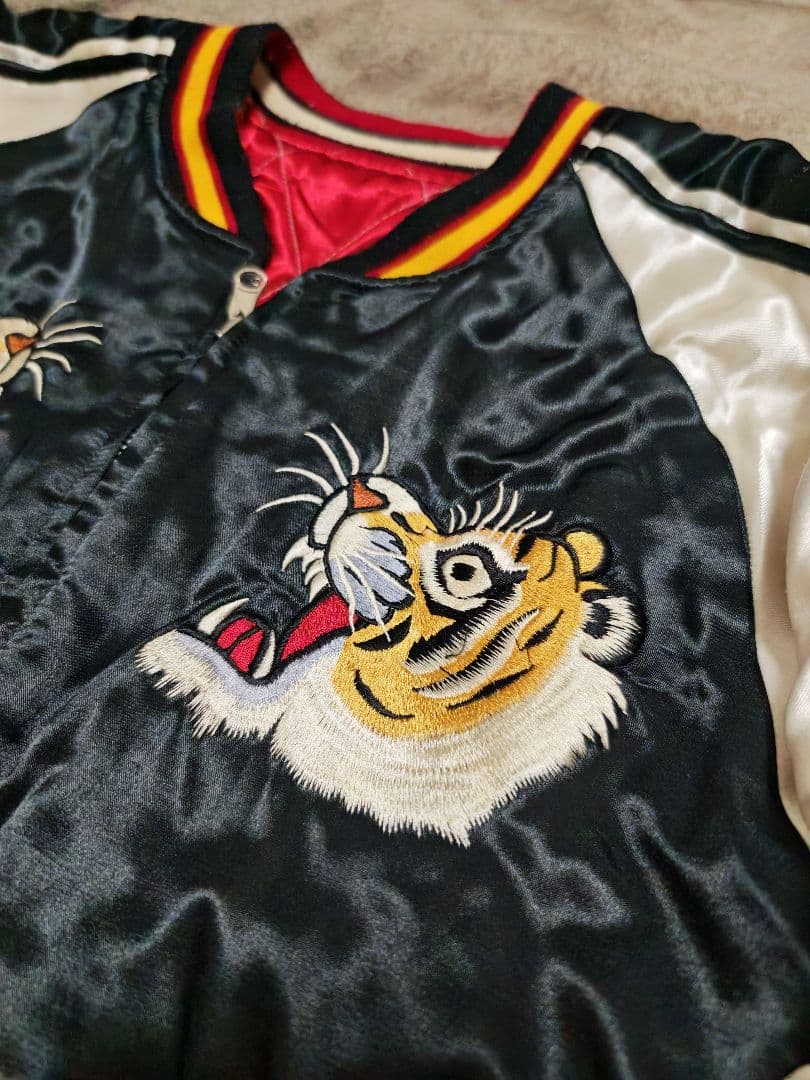 DRAGON 日本限定トウヨウ虎龍 スカジャン unisex レーヨン ２面用