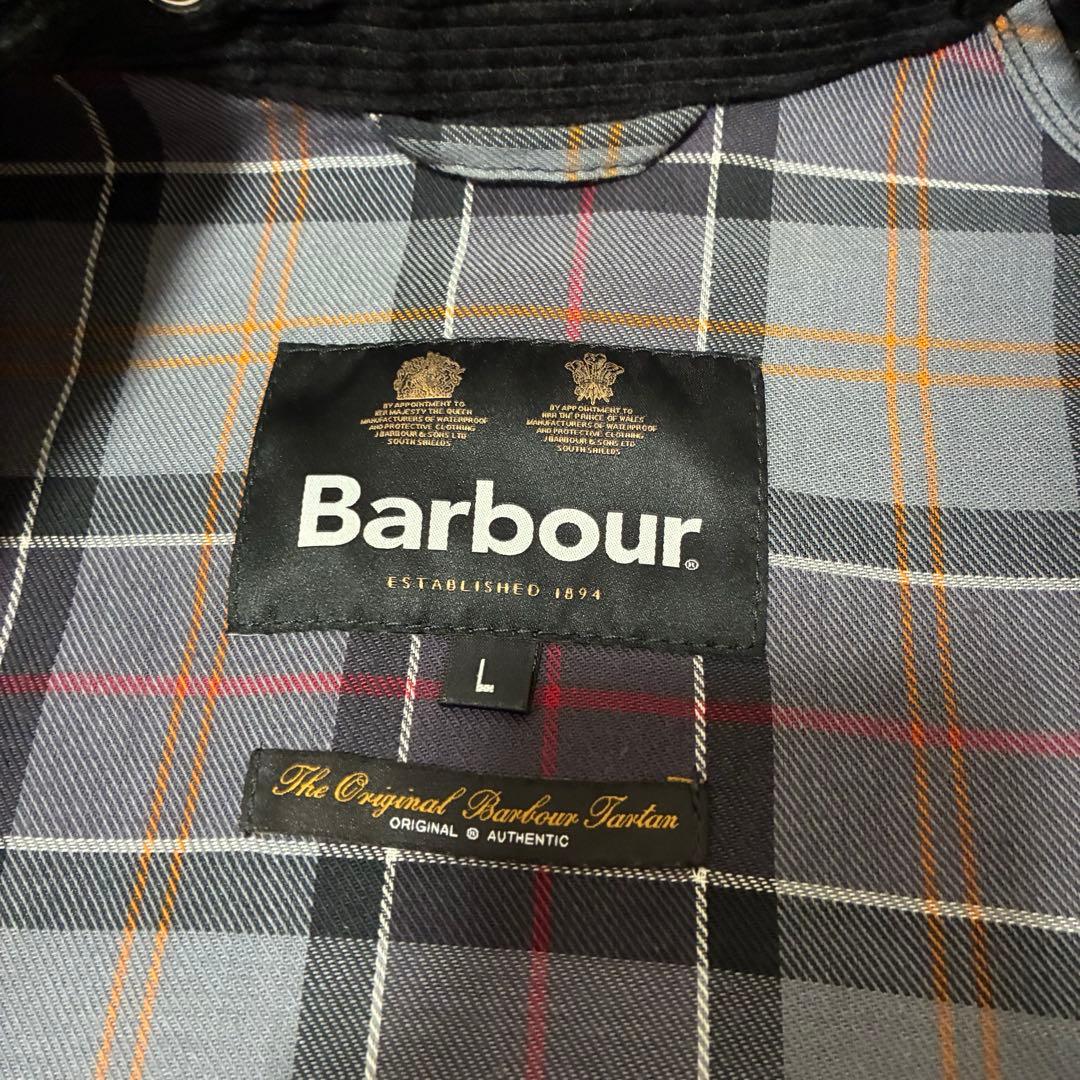 Barbour \"SPEY\" WAXED COTTON Lサイズ ブラック