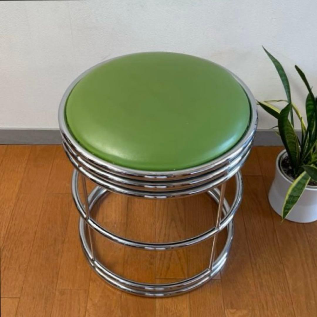 ヴィンテージ　スツール　① ミッドセンチュリー　アールデコ　スペースエイジ