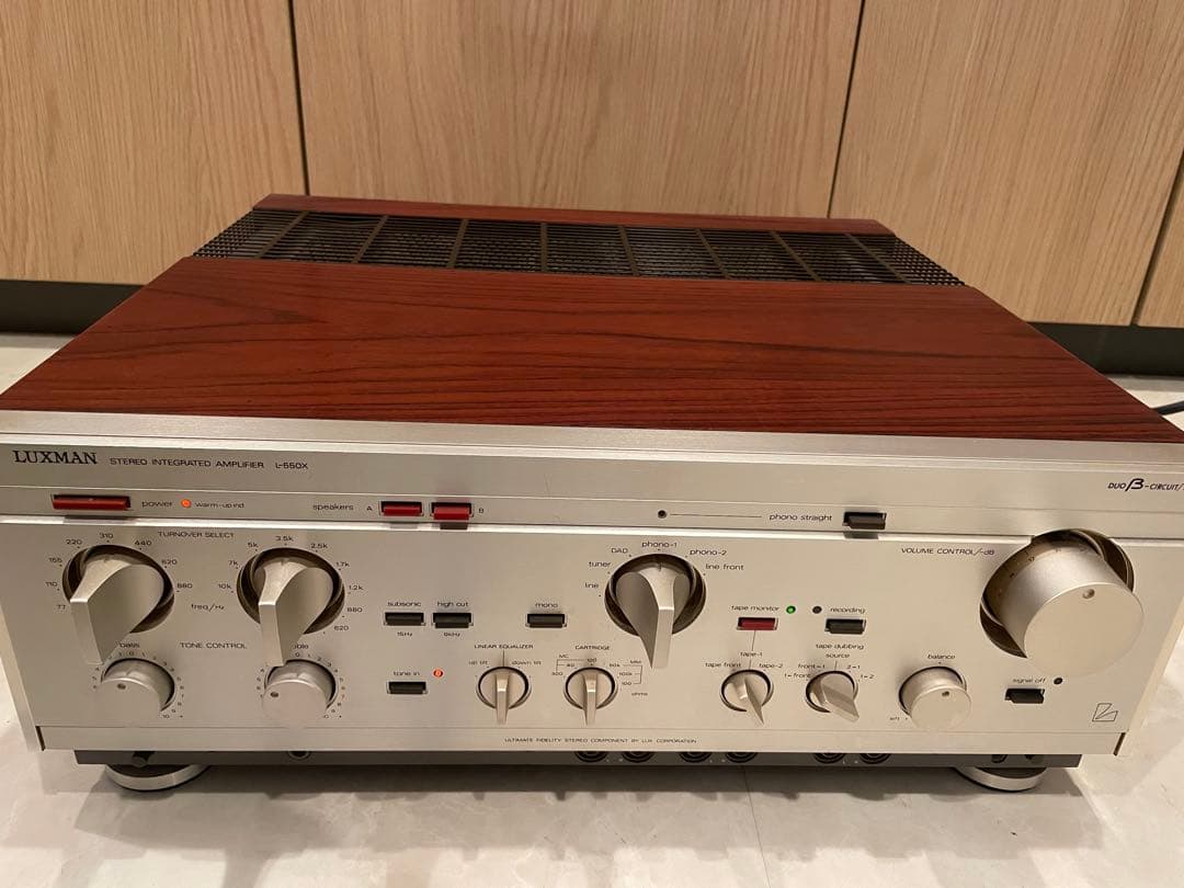 LUXMAN L-550X A級ステレオプリメインアンプ