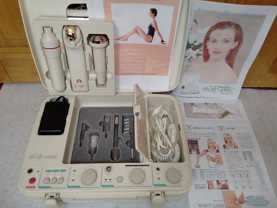 サミット・リリーソニック★超音波・吸引・イオン導入・クリーンビーム多機能美顔器③