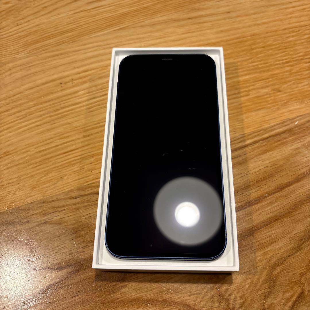 Apple iPhone 12ブルー128GB本体 箱、充電ケーブル付き