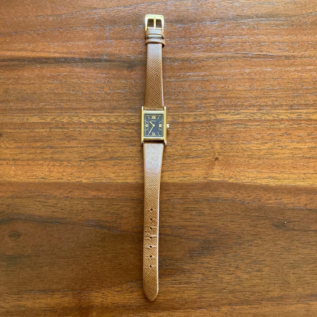 SEIKO ナノユニバース ブラウンレザー 腕時計