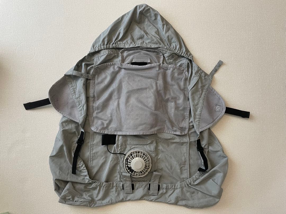 BabyHopper ファン付き抱っこ紐カバー グレー