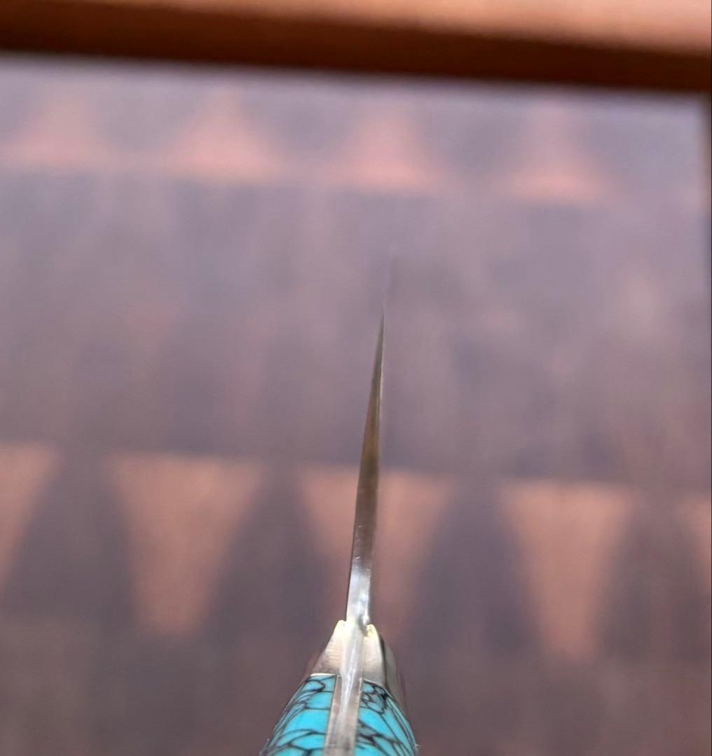 黒崎優　閃光　鋭　sg2 切付　牛刀 210mm ターコイズ　洋包丁　越前