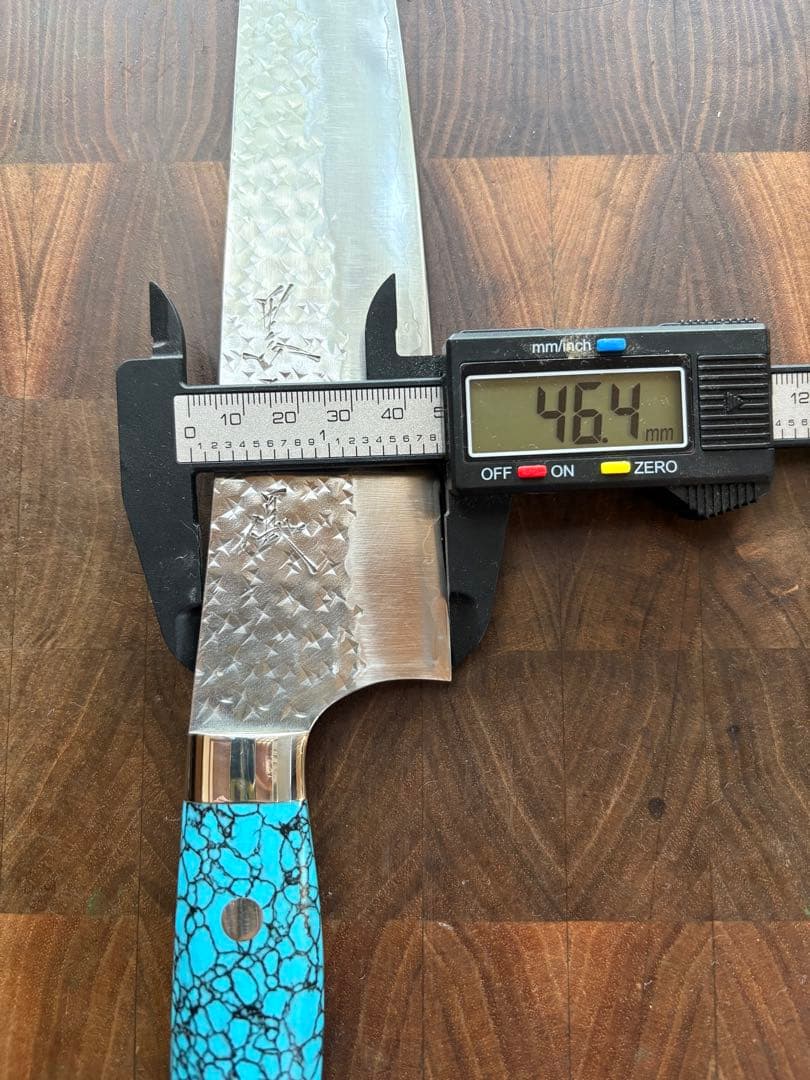 黒崎優　閃光　鋭　sg2 切付　牛刀 210mm ターコイズ　洋包丁　越前