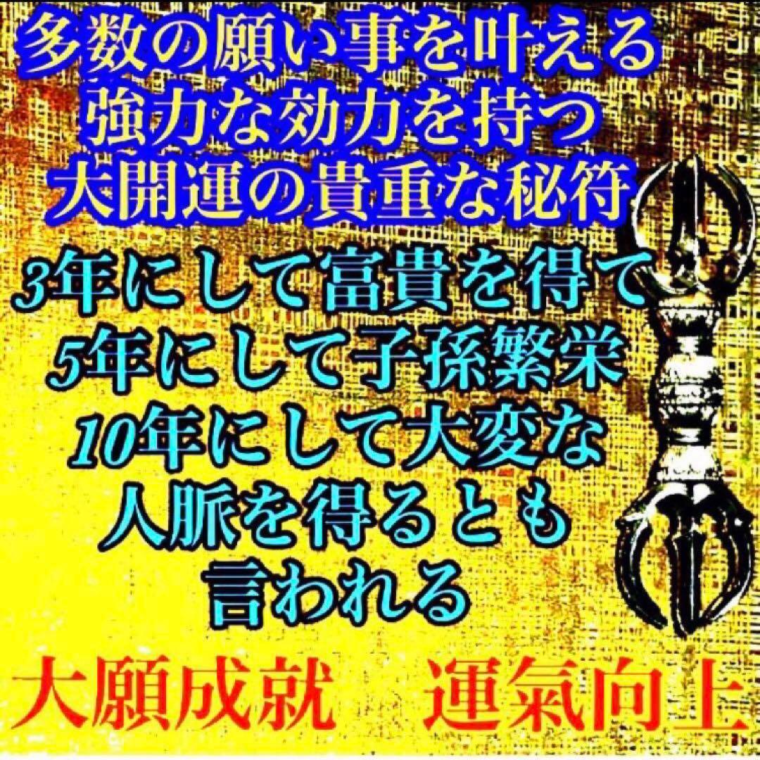 秘符(さくら)金　銀　金運　収入　心願成就　眼病　治癒　護符　霊符　お守り
