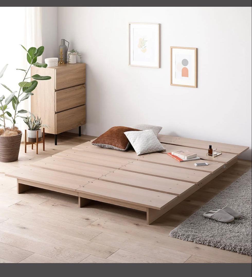 RASIK ステージベッド 『TUULIE トゥーリエ』ナチュラル　セミダブル