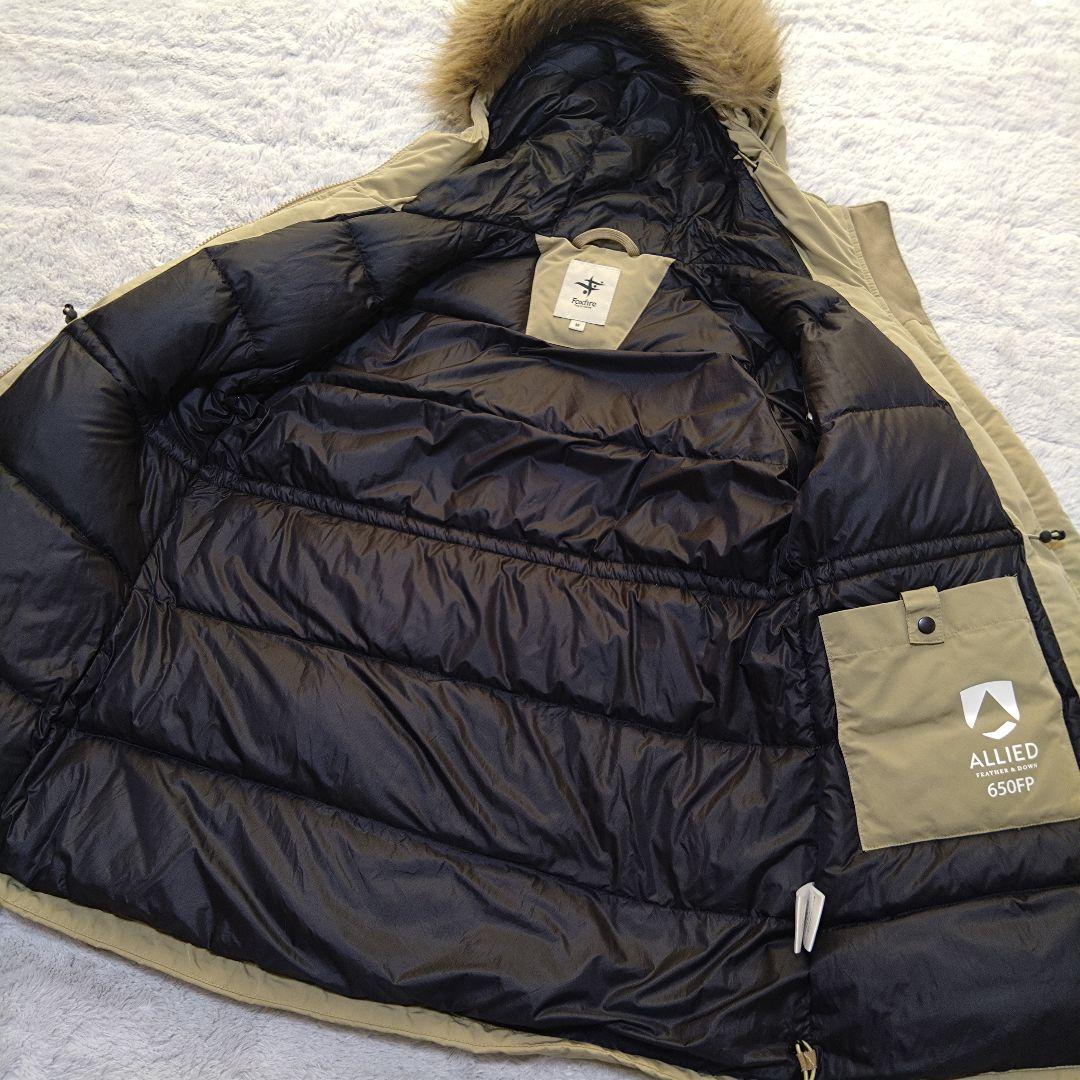 フォックスファイヤー　ALLIED　650FP ダウンジャケット M ベージュ