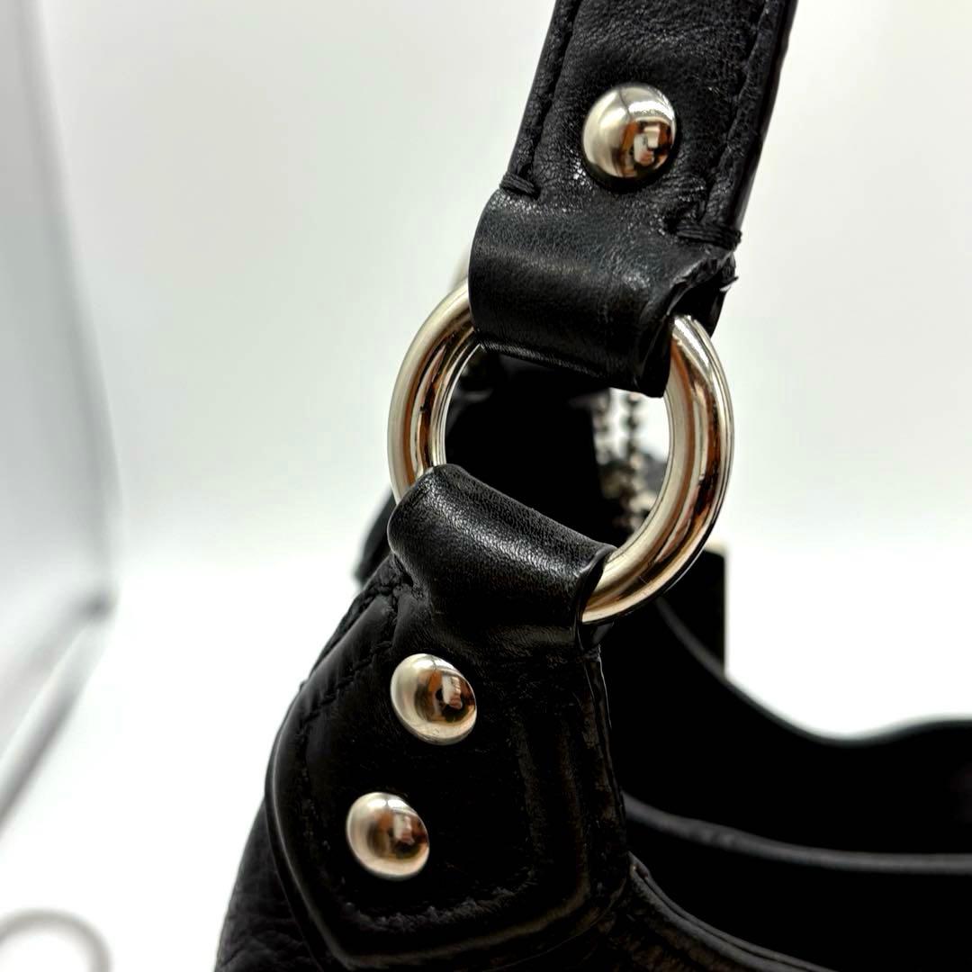 GAO　COACH コーチ　アシュレイ　ハンドバッグ　レザー　ブラック　黒