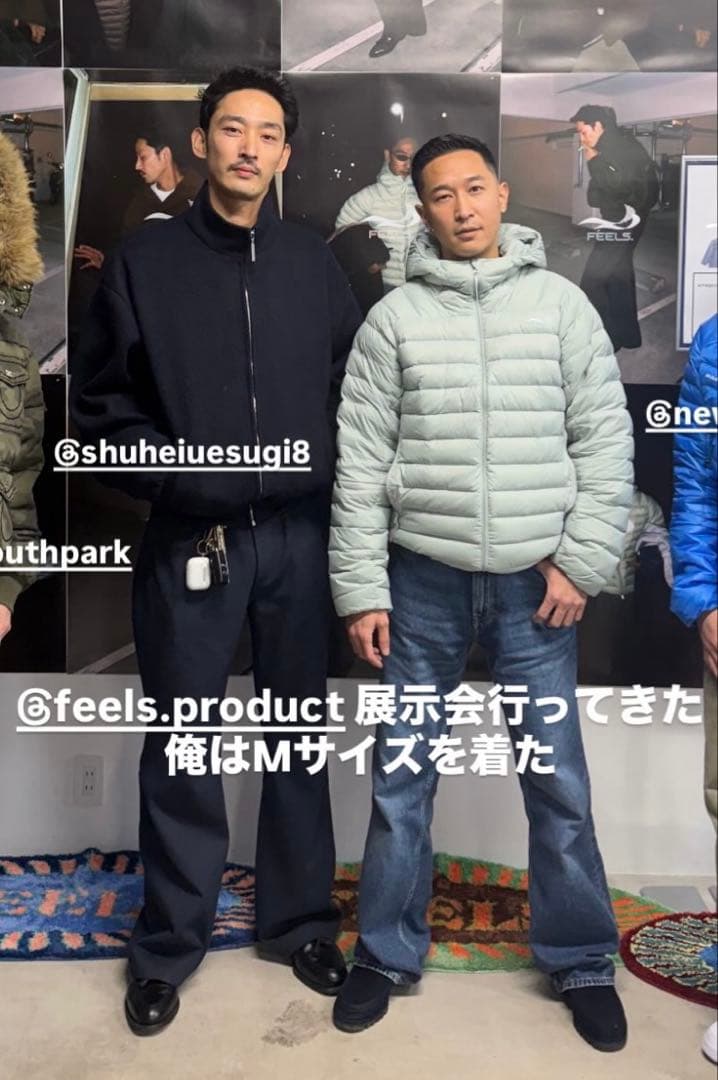 受注限定 FEELS ダウンジャケット 上杉柊平