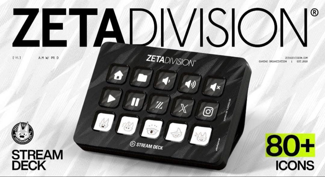 ZETA DIVISIONコラボモデル StreamDeck Faceplate