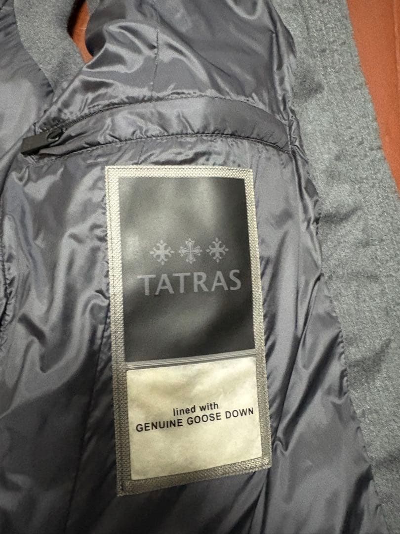 タトラス　SOVER ダウンベスト　グレー　3 美品　ウール　モンクレール好きに