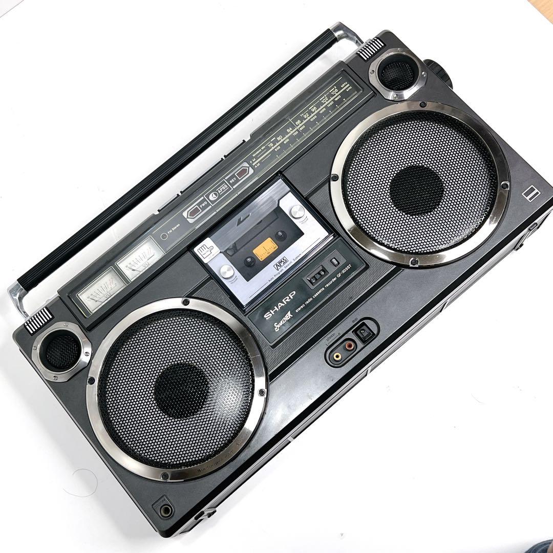 【極美品・動作品】 SHARP GF-303ST ラジカセ　 カセット再生OK