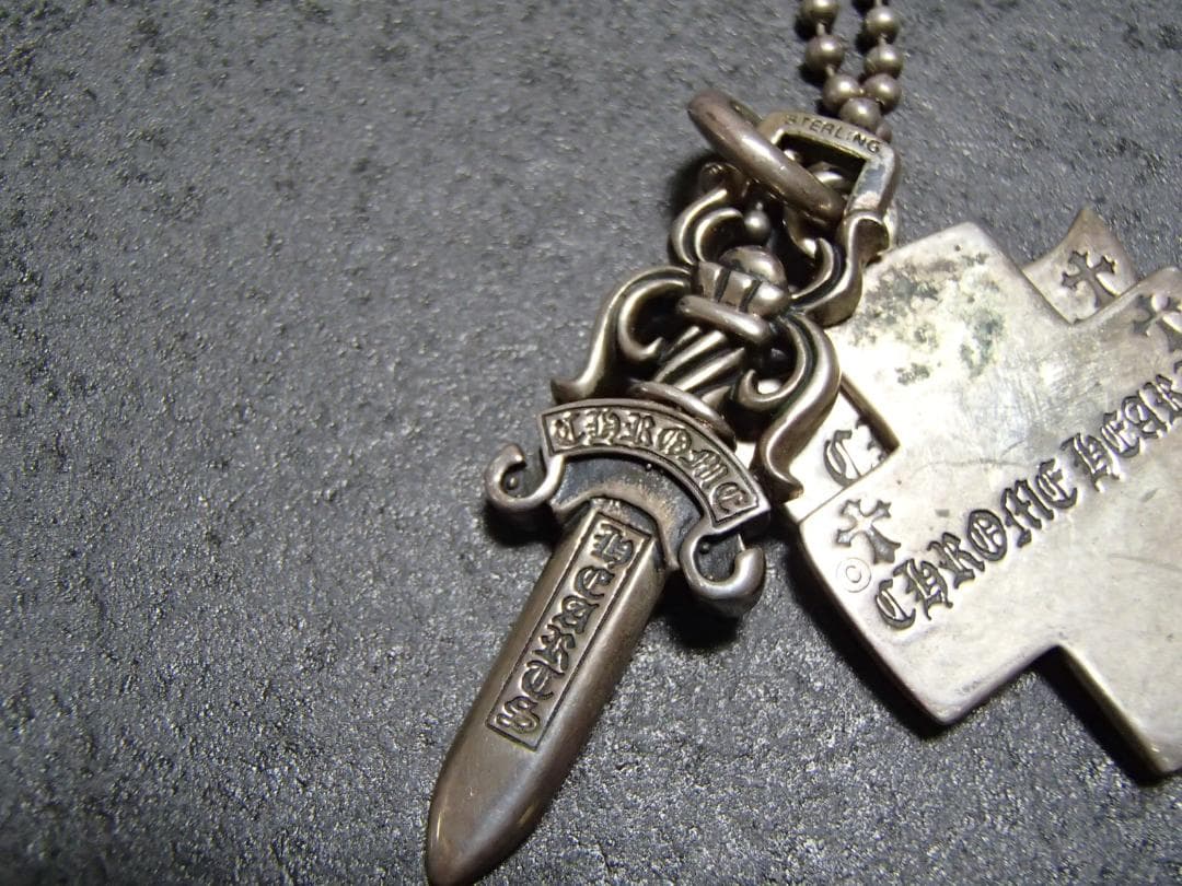 週末特別価格　チェーン Chrome Hearts トップシルバー