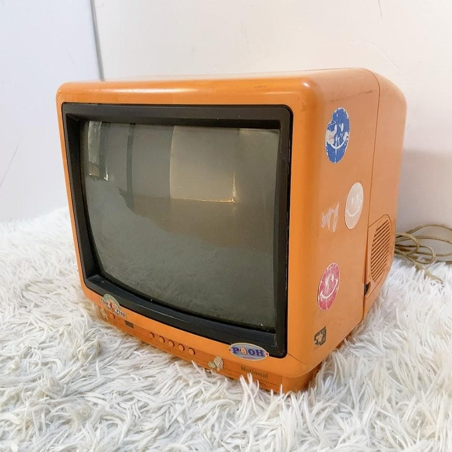 National TH-11S1 ブラウン管テレビ 昭和レトロ リモコン付き