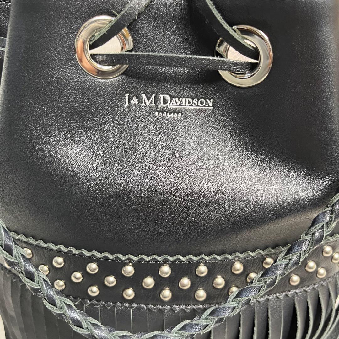 【美品】J＆M DAVIDSON ハンドバッグ　カーニバル　フリンジ　スタッズ