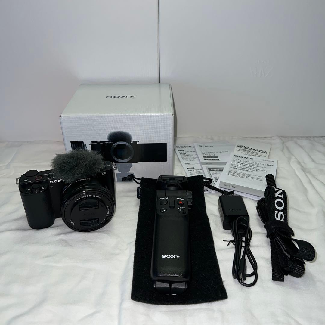 【撮影少なめ】Sony ZV-E10 ミラーレス一眼セット＋グリップ