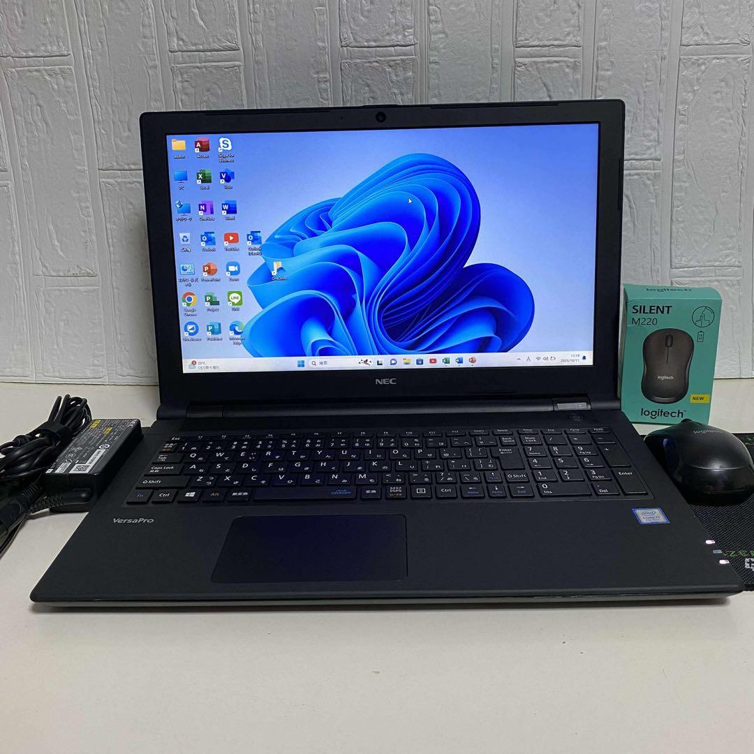Windows11 オフィス付きCorei7 SSD256GB NECノートPC