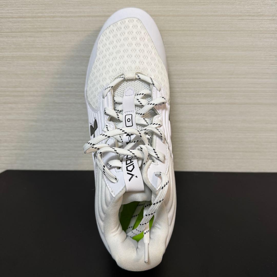 野球 ポイントスパイク アンダーアーマー ホワイト スタッド ソフトボール 白