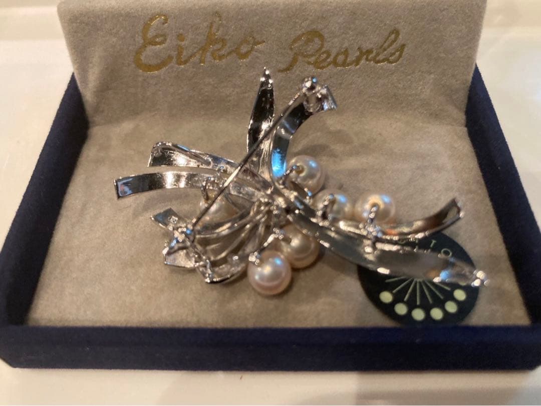 925シルバー6粒・本真珠ブローチ兼ペンダントトップ