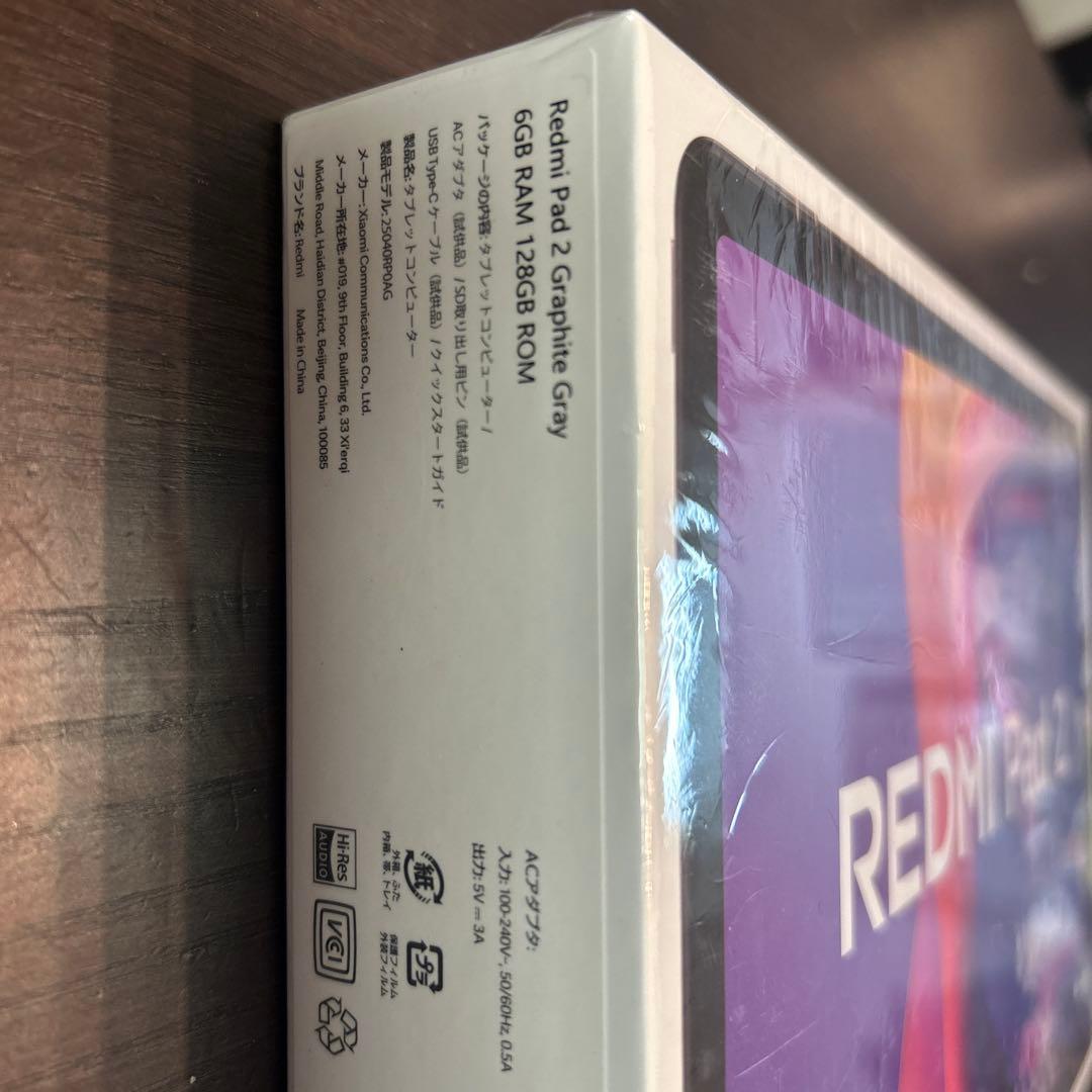 【新品未開封】REDMI Pad 2 6+128GB Graphite Gray