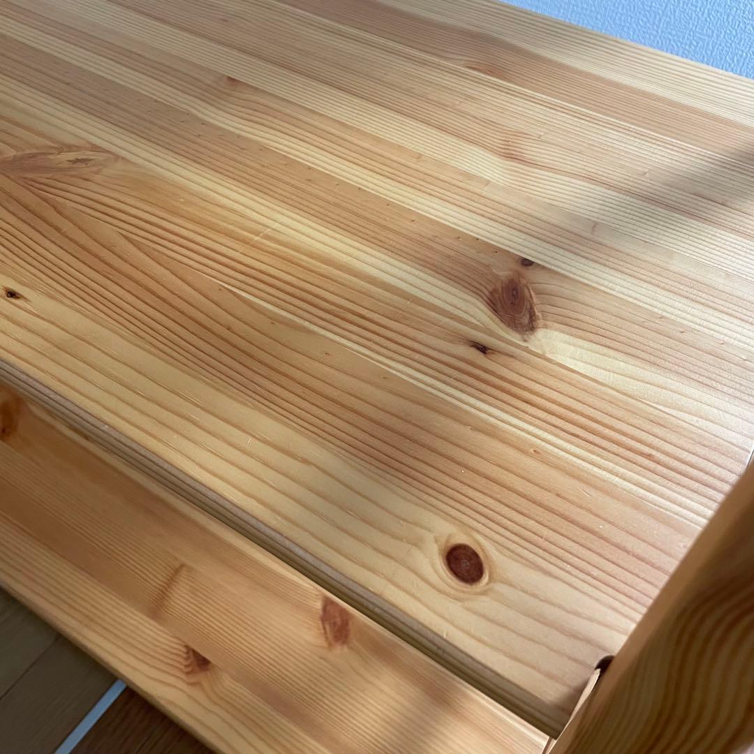 無印良品　パイン材ユニットシェルフ　86cm幅　中