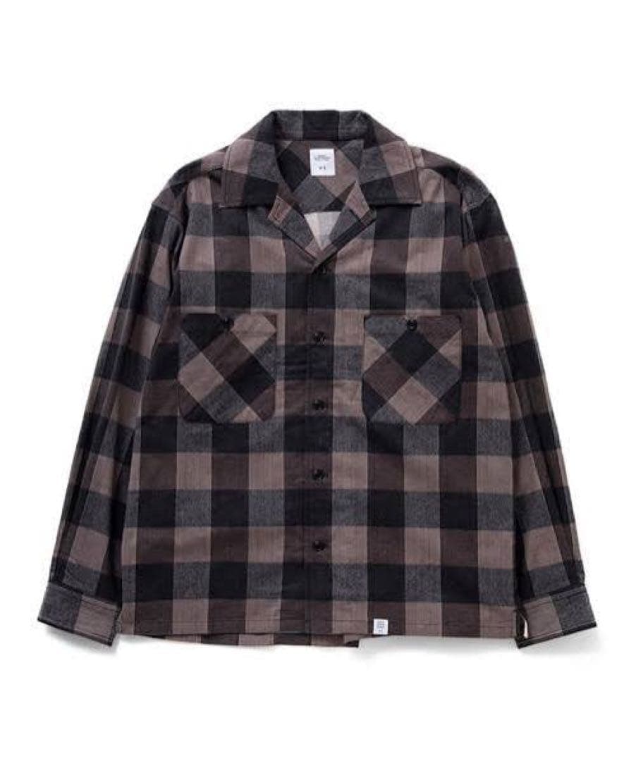 BEDWIN オープンカラーシャツ　ブロックチェック