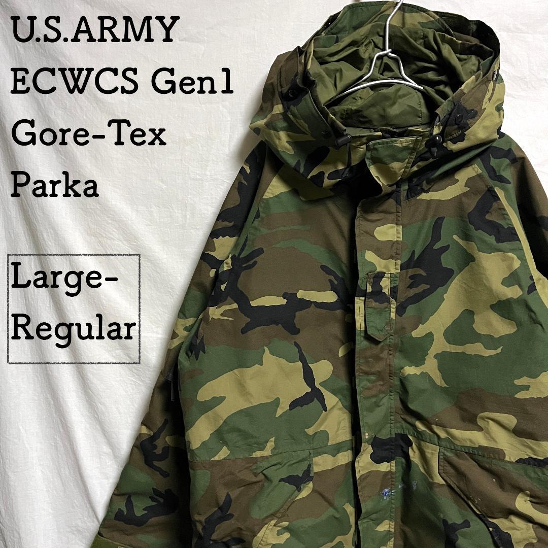 米軍実物 ECWCS Gen1 GORE-TEX ウッドランドカモ L-R