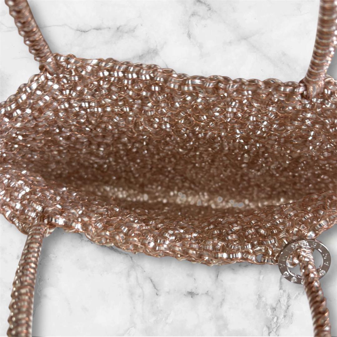 アンテプリマ ワイヤーバッグ ハンドバッグ スクエア ゴールド　パーティバッグ