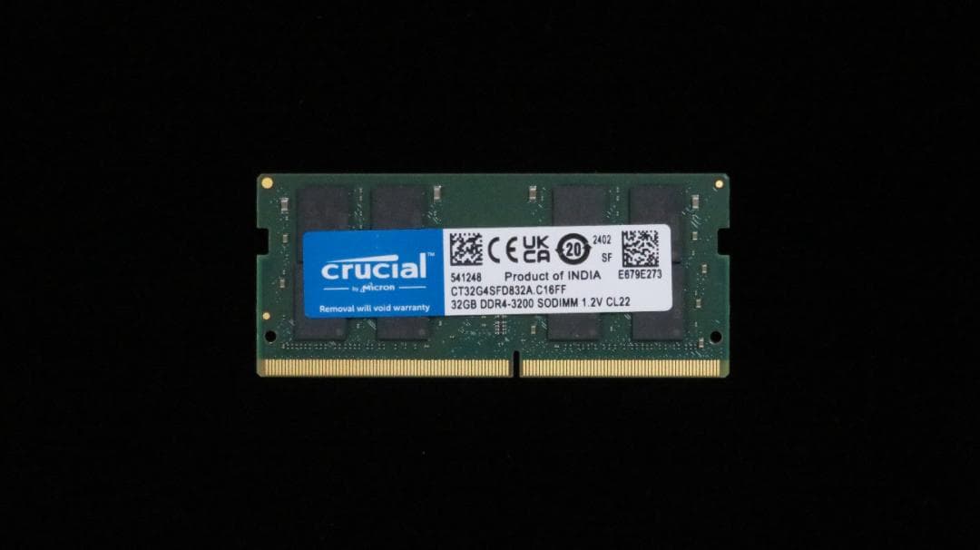 メモリー Crucial SODIMM DDR4 32GB